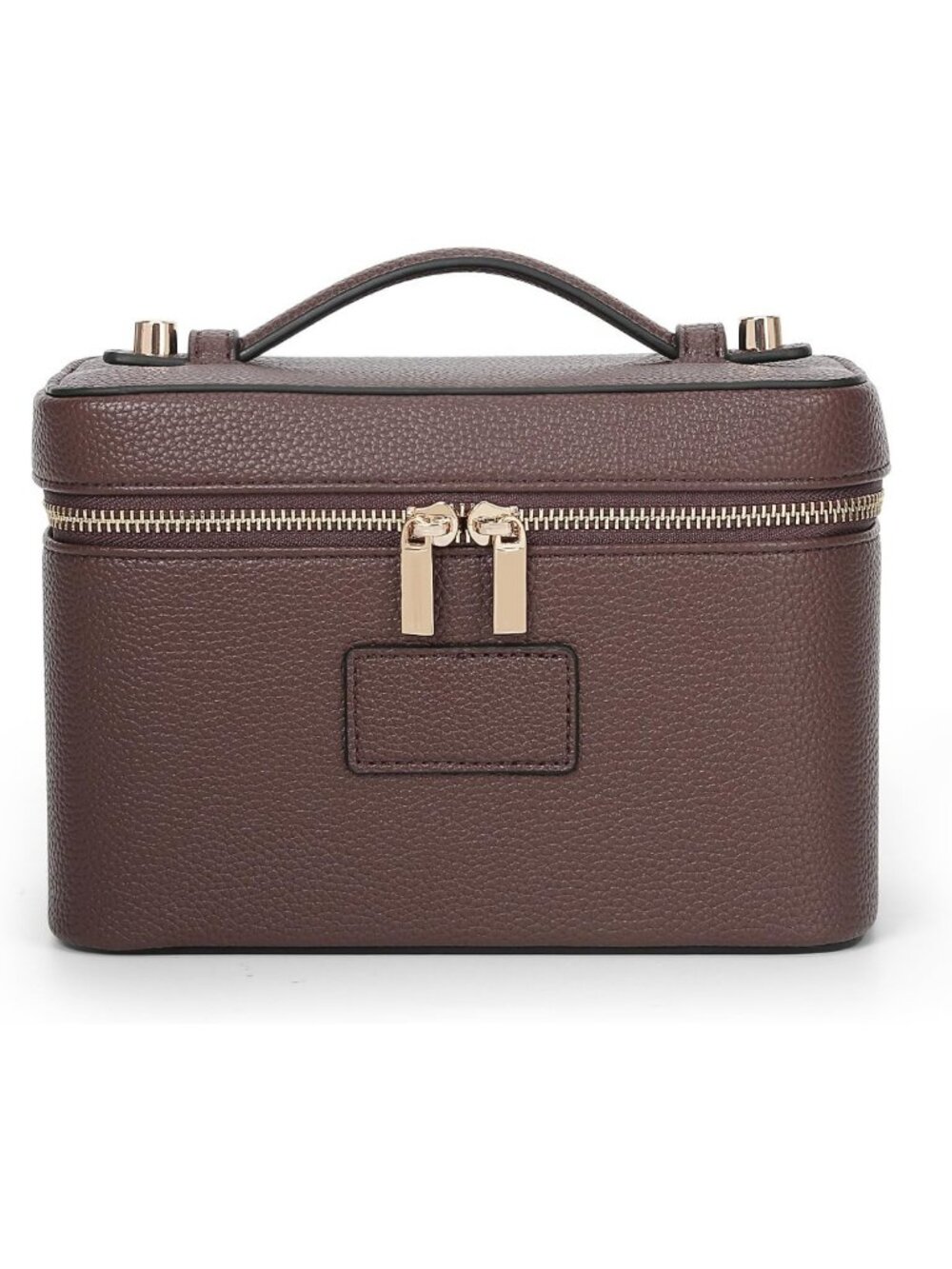 Stylish Leather Makeup Bag & Vanity Case - Portable Travel Toiletry Organizer